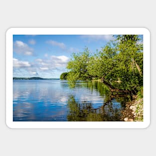 Blue Sky over Rice lake Sticker